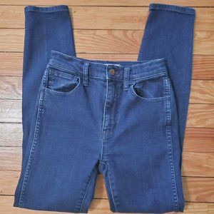 Madewell 10" High Rise Skinny Skinny Jeans Sz 25